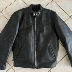MOTORCYCLE JACKET MENS LEATHER 
