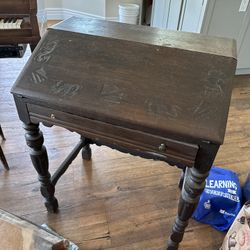 antique wooden writers  desk very good condition.  pick up only as is. 