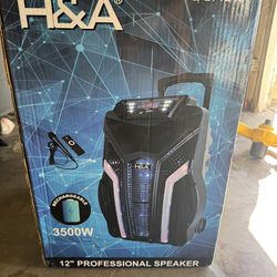 H&A TQ-LT1218 12" PRO Rechargeable BT Speaker