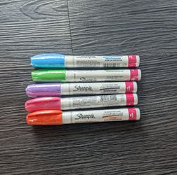 Paint Pen Set - Arts & Crafts - Set Of 5 - Sharpie - New