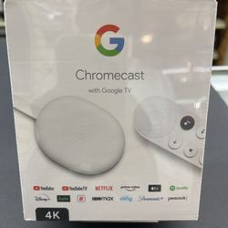 Chromecast With Google TV 4K with Remote NIB 