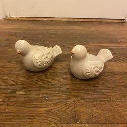 Two Cute Birds for Inside Or Outdoor Decor