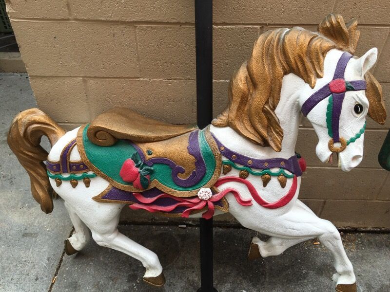 Life-size carousel horse