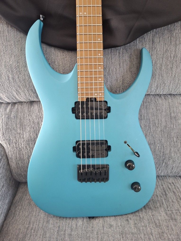 Used Jackson Pro Series Misha Mansoor Signature Juggernaut HT6 Matte Blue Frost Solid Body Electric Guitar