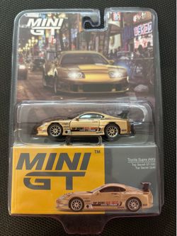 Mini GT 1:64 Toyota Supra (A80) Top Secret GT-300 Top Secret Gold
