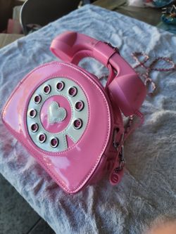 PINK TELEPHONE PURSE FOR KIDS