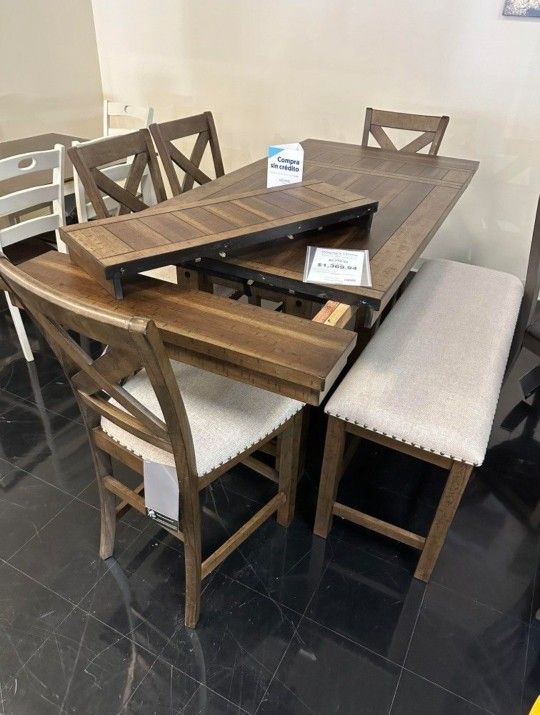 Dining Room Furniture Set π Extendable Dining Table And Chairs And Bench Extra Discount Code RSG
π₯π₯ Mention OfferUp for this Special Price!!