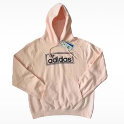 (NWT) Adidas Men’s Pink Pullover Hoodie, Medium