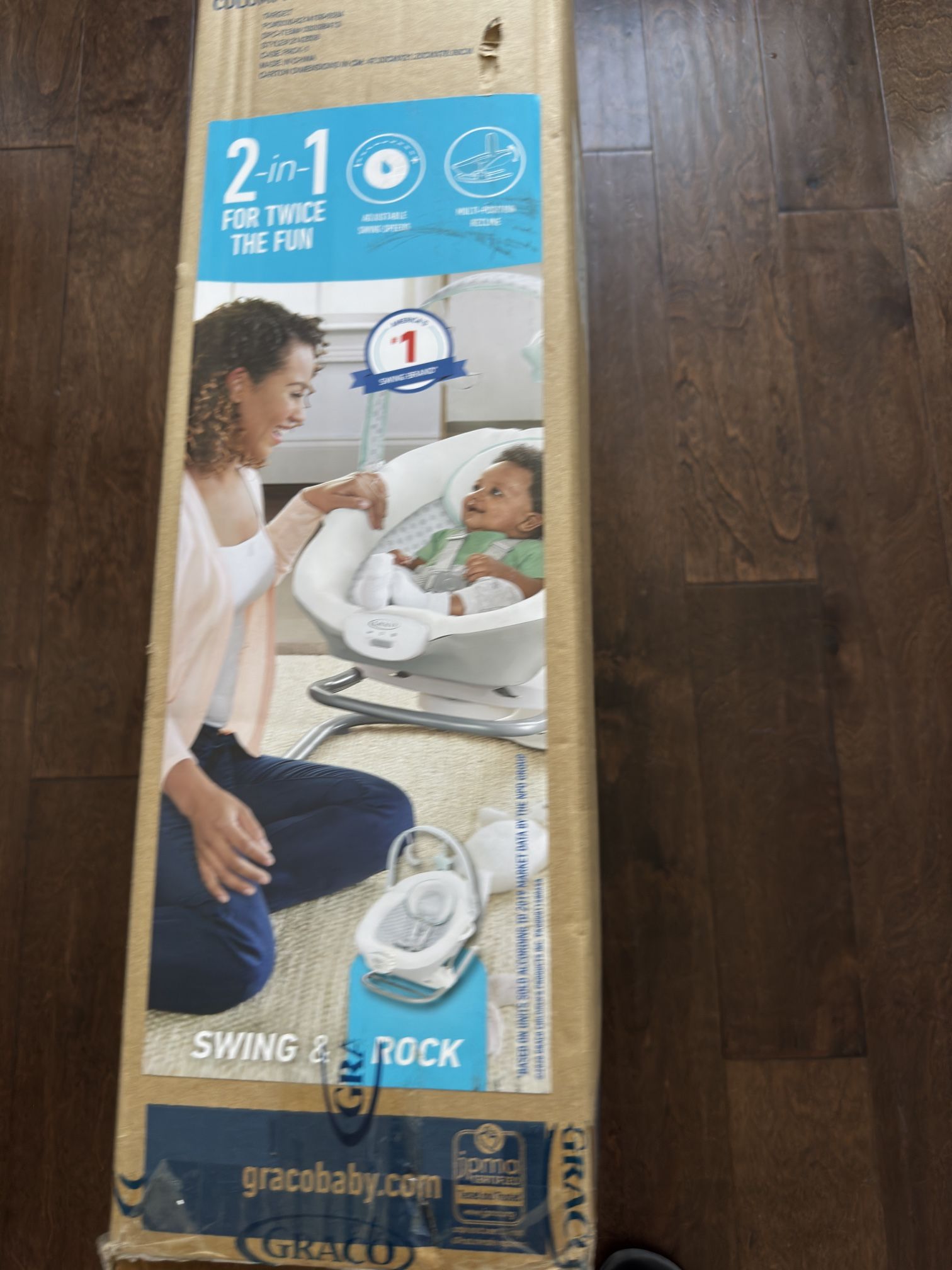 USED Graco Soothe 'n Sway Infant Swing with Portable Rocker