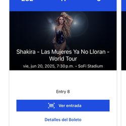 Boletos Shakira 