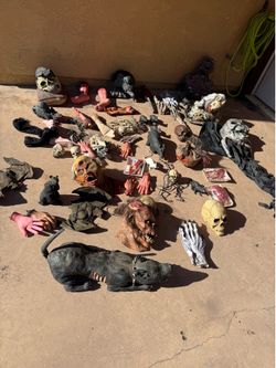 Vintage halloween props lot