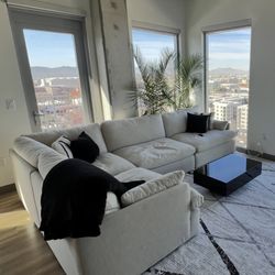 Sectional Tan Cloud Couch