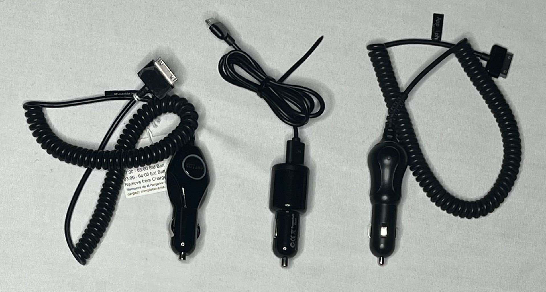 Various used with tags usb cigarette 2003-2011 iPhone/Galaxy compatible 30 pin chargers.