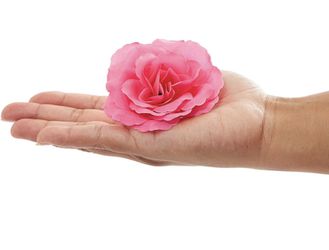 50 Pack | Pink Rose 3 Inch Silk Flower Heads Wedding Bouquet Centerpiece Decor - New Thumbnail