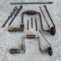Vintage Hand Drills/Braces & Bits