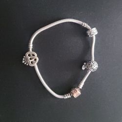 Pandora Bracelet 3 Charms