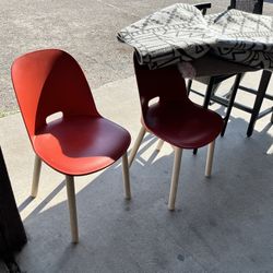 A Pair Of Alfi Chairs By Jasper Morrison
