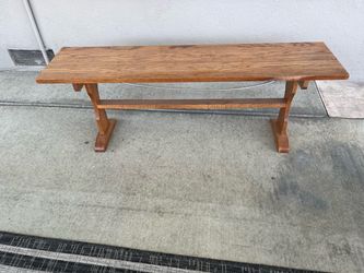 Wood bench