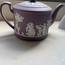 Wedewood Jasperwear Lilac Purple Teapot