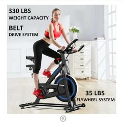 Brand New In Box Dripex Indoor Cycling Magnetic Resistance Exercise Bike (2021 Upgraded Version), Heavy Duty Home Gym Stationary Bike, Weight Capacity