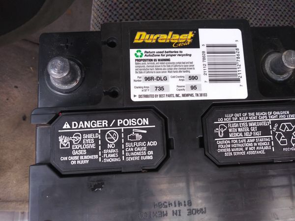 Duralast Gold Battery For Sale In Corpus Christi Tx Offerup