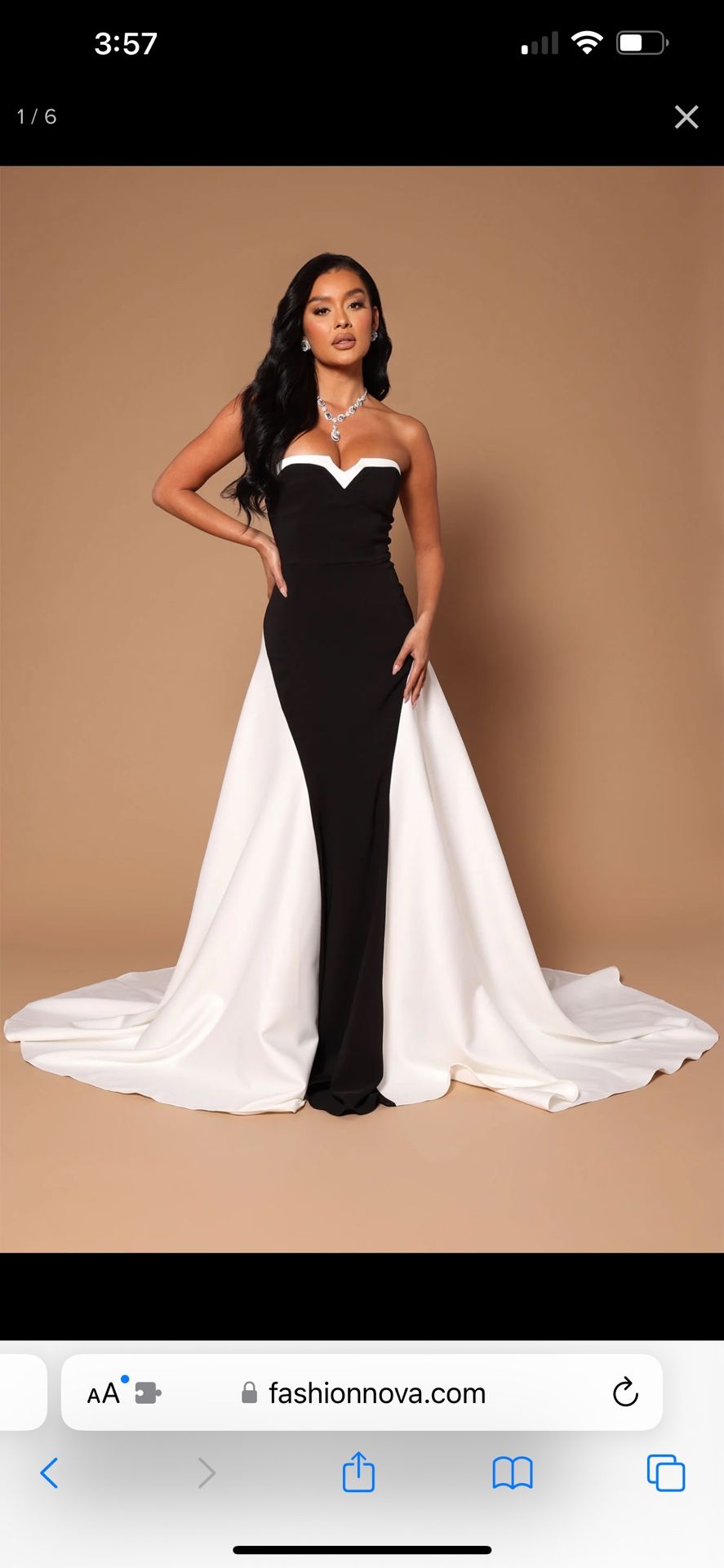 fashion nova cocktail & party dresses Fashion Nova Black Sequin Strapless Sleeveless Mini Cocktail Gown Dres –  Brie main image 0