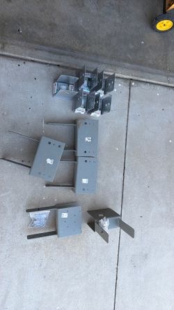 Simpson strong tie post holders for patio.