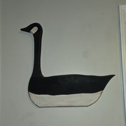 Large Wooden Canadian Goose Wall Hanging