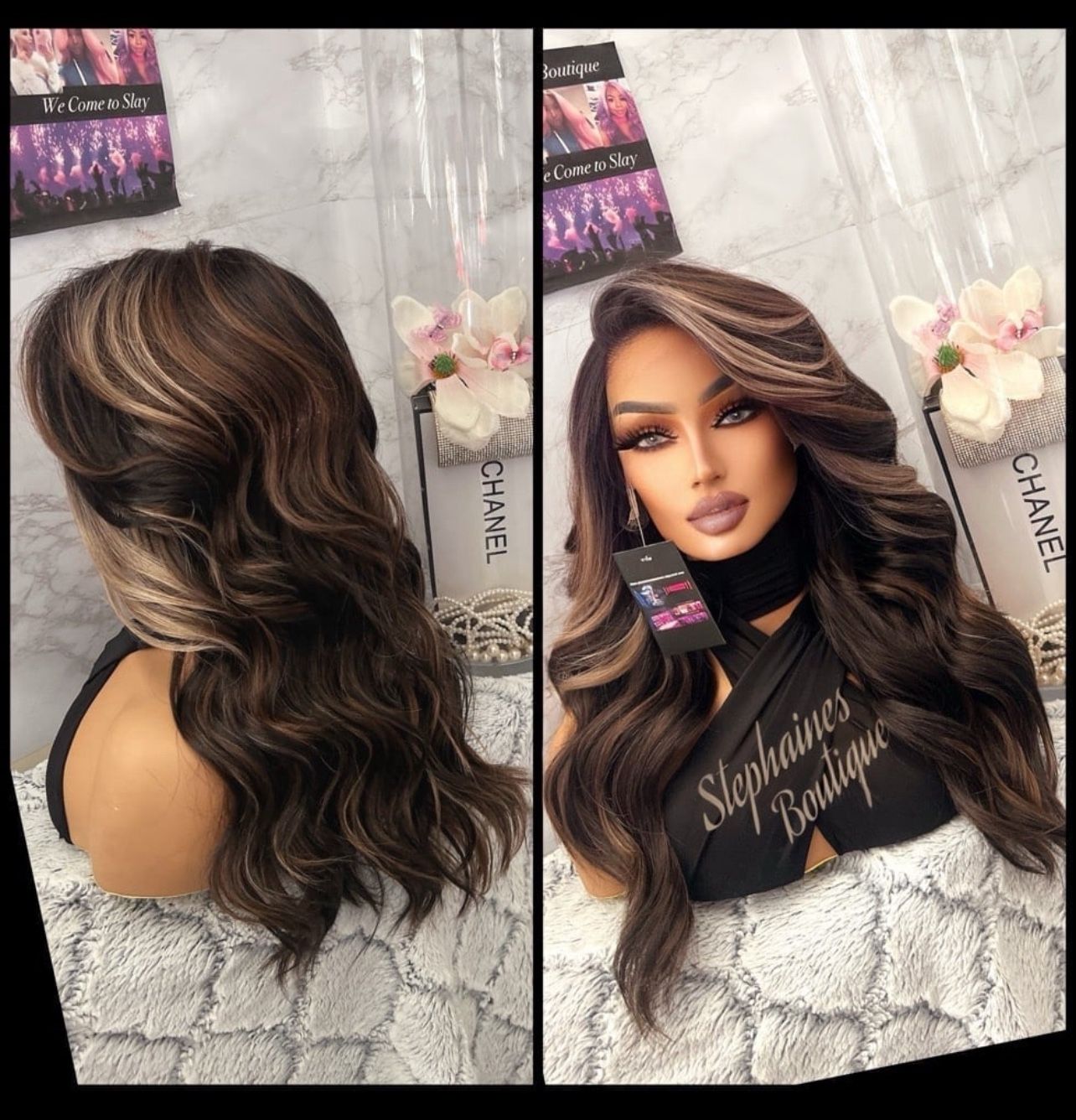 Human Hair Blended Lace Front Wig