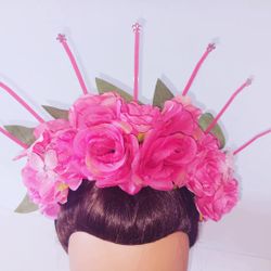 Pink Flower Crown