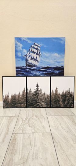 Wall Arts.  All For $100.