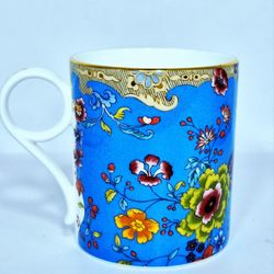 Wedgwood Turquoise Floral Mug