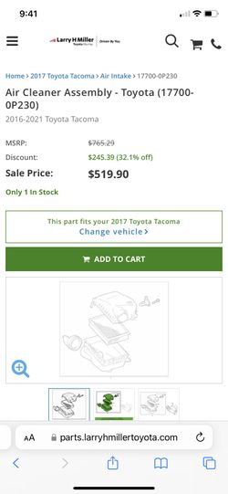 Toyota Tacoma Air Cleaner Assembly