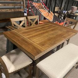 Moriville Beige Dining Table And 4 Chairs Bench
Ashley Furniture$10 Down Payment And Financing Available