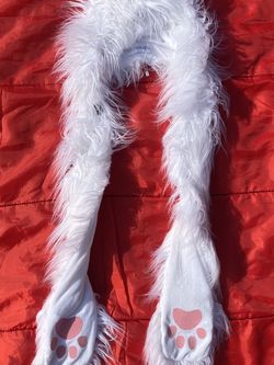 Burning Man Festival Fur Scarf w/ Car Ears
