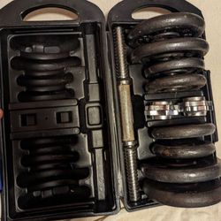 Dumbbell Sets With Case And Changeable Weights 