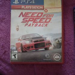 Disc For Ps4 Qnd Ps5/Need For Speed Payback 