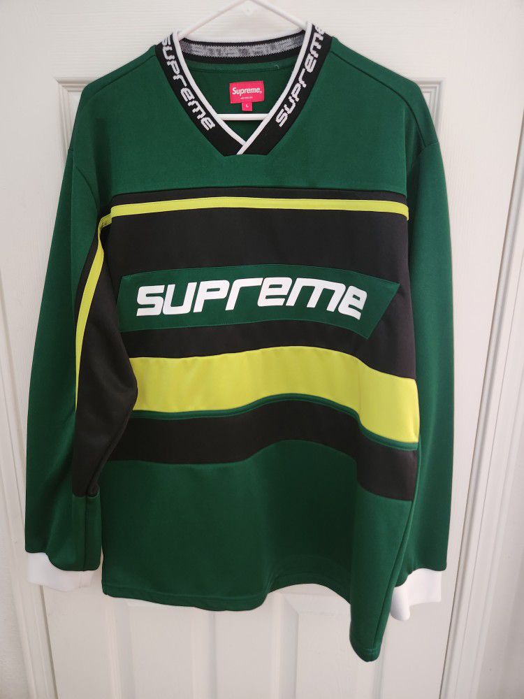 Supreme Warm Up Hockey Jersey - Dk Green