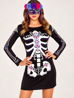 Day of the Dead Skeleton Costume Dress