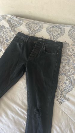 Black purple brand jeans no rips