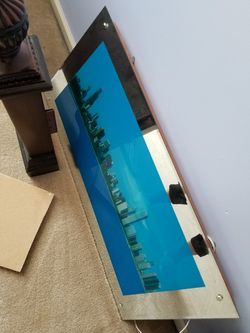 Chicago wall frame with waves sound and light like new dont need it