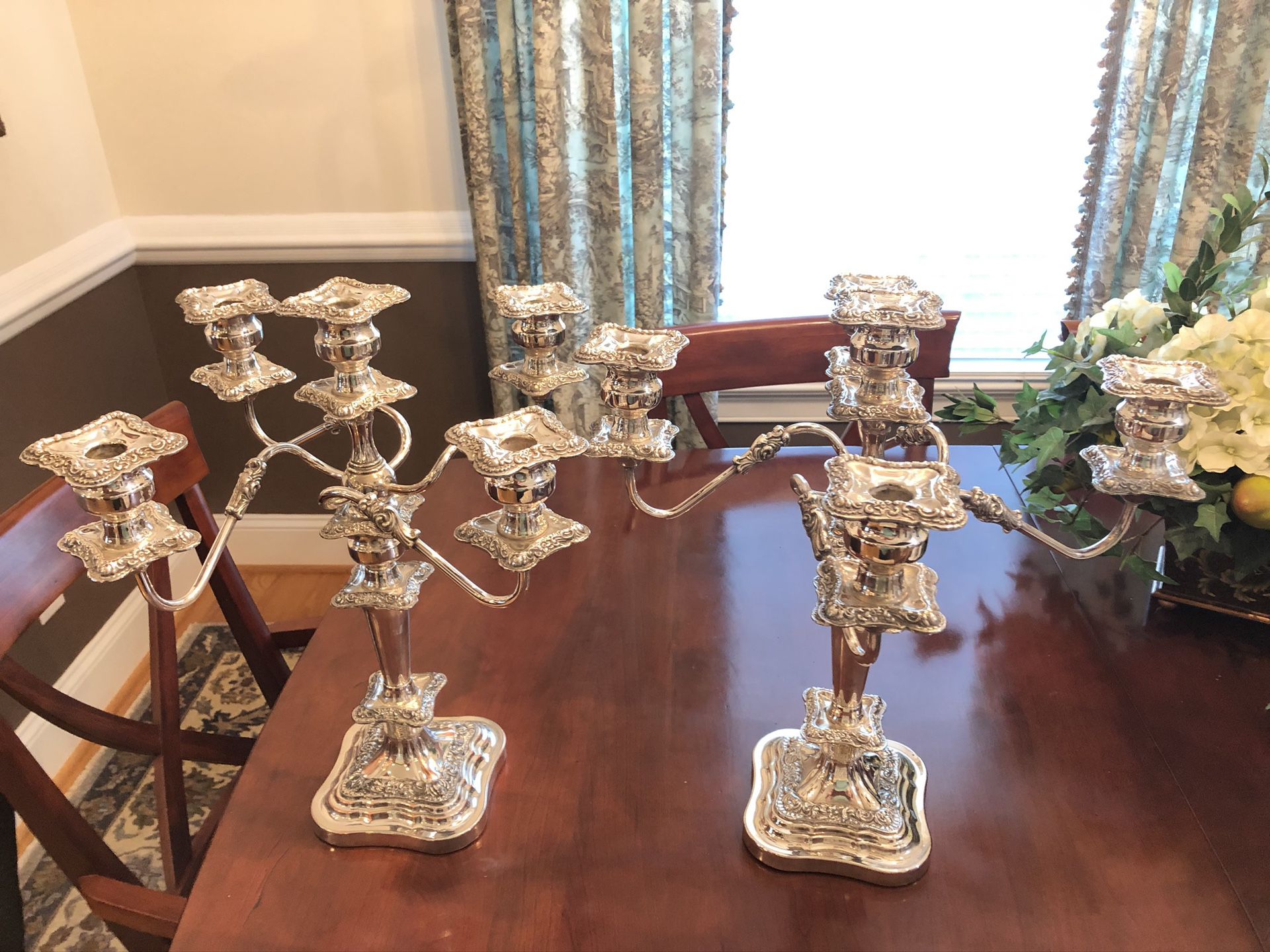 1800s Candelabra with English stamping