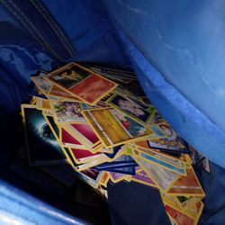 Backpack Full Of Mix Of Pokemon Cards