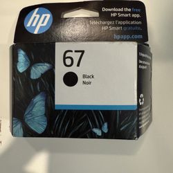 HP 67 Black Original Ink Cartridge Brand New