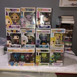 Funko Pops (disney, Sailor Moon, Scooby Doo)