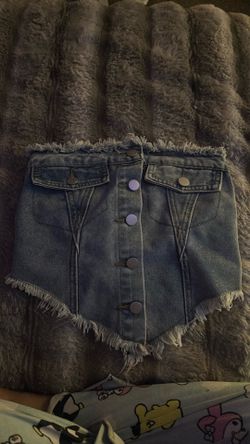 denim top