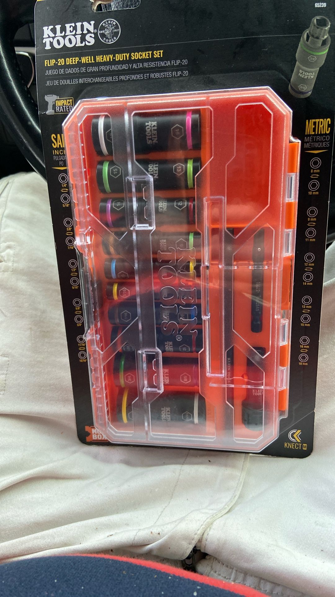 Flip 20 Deep Well Heavy Duty Socket Set Saw, Metric