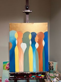 Oil painting - Echoes between us