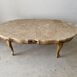 Vintage Marble Top Antique Coffee Table