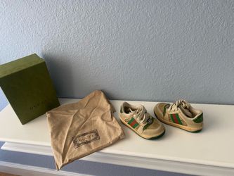 100% authentic Gucci Toddler Tessuto sneakers Sz. 22 / 6 US $180
